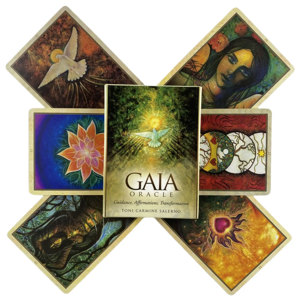 Gaia Oracle Cards A 45 Tarot English Visions Divination Edition Deck Borad Playing Games