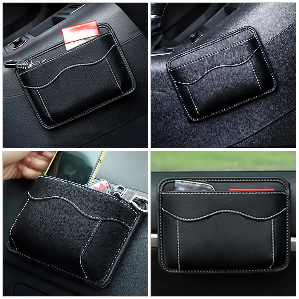 

Car Console Organizer Bag Multifunctional Center Console Storage Pouch For Cars Dashboard Mount Durable Material Auto