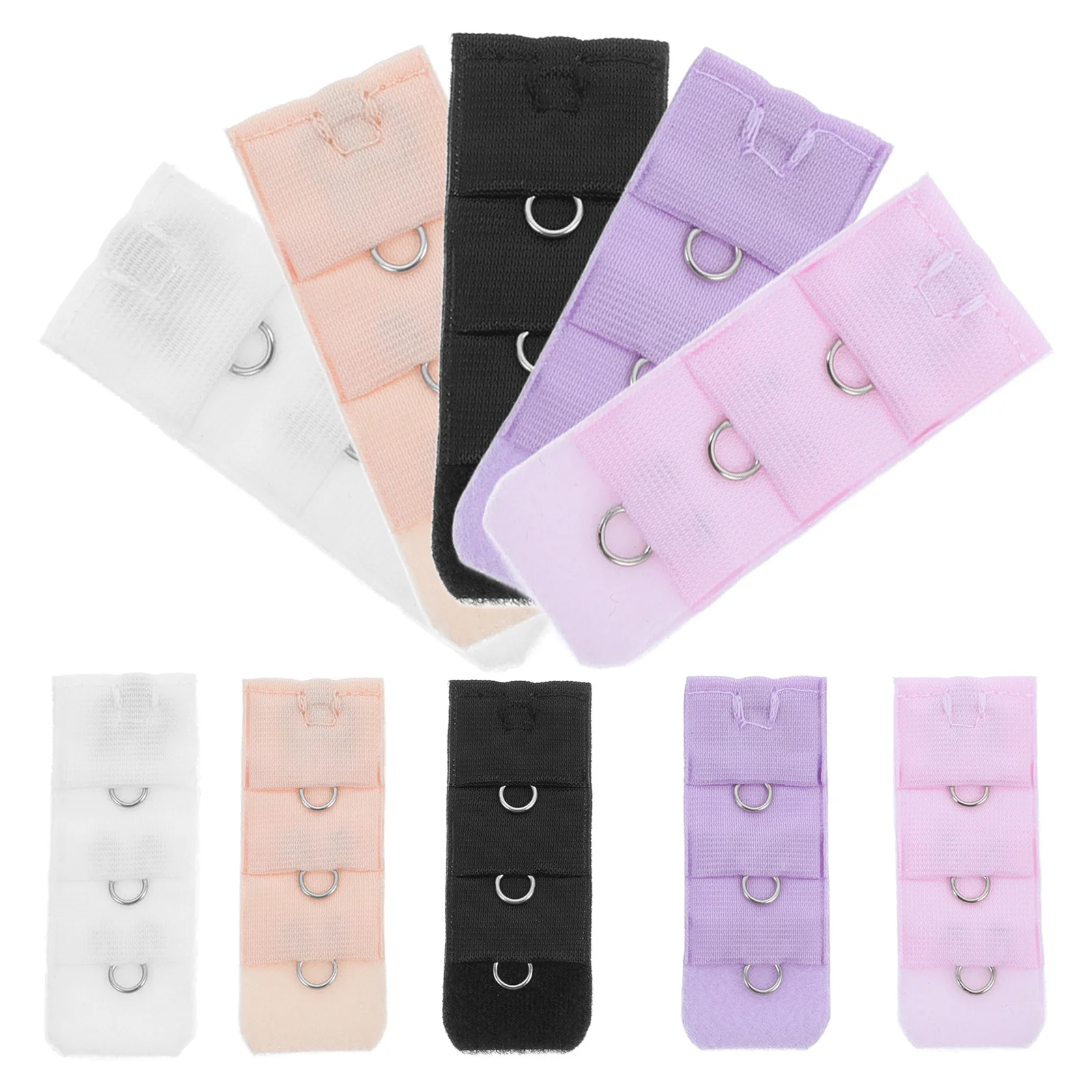 

10pc Women'S Bra Extenders Brassiere Extension Hooks 3 Rows 1 Button Narrow Underwear Buckle For Comfort Pregnancy Support