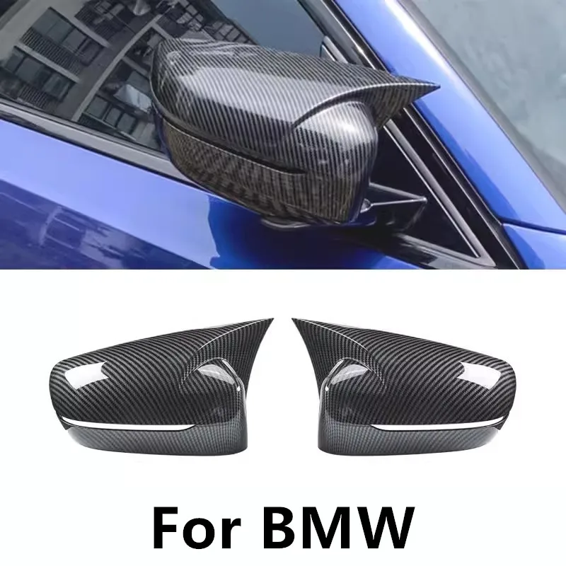 

Car Mirror Decorative Cover Case Trim Shell Housing carbon fiber For BMW X1 E84 F48 2009-2022 Auto Accessories