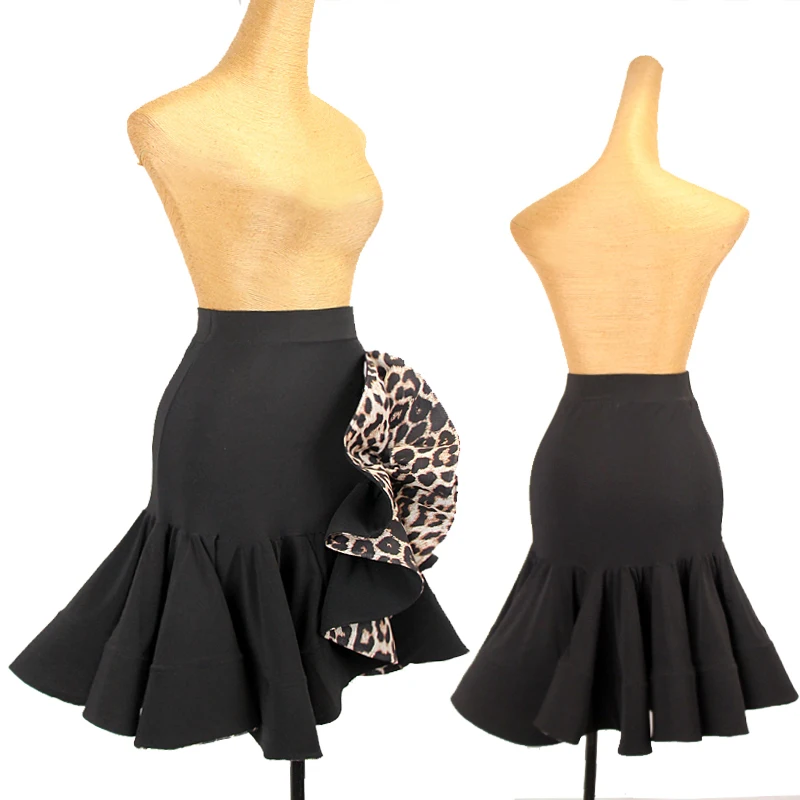 

Women Latin Dance Skirts Female Adult Chacha Rumba Tango Dress Big Swing Skirts Ballroom Latin Dance Performance Wear DQL8294