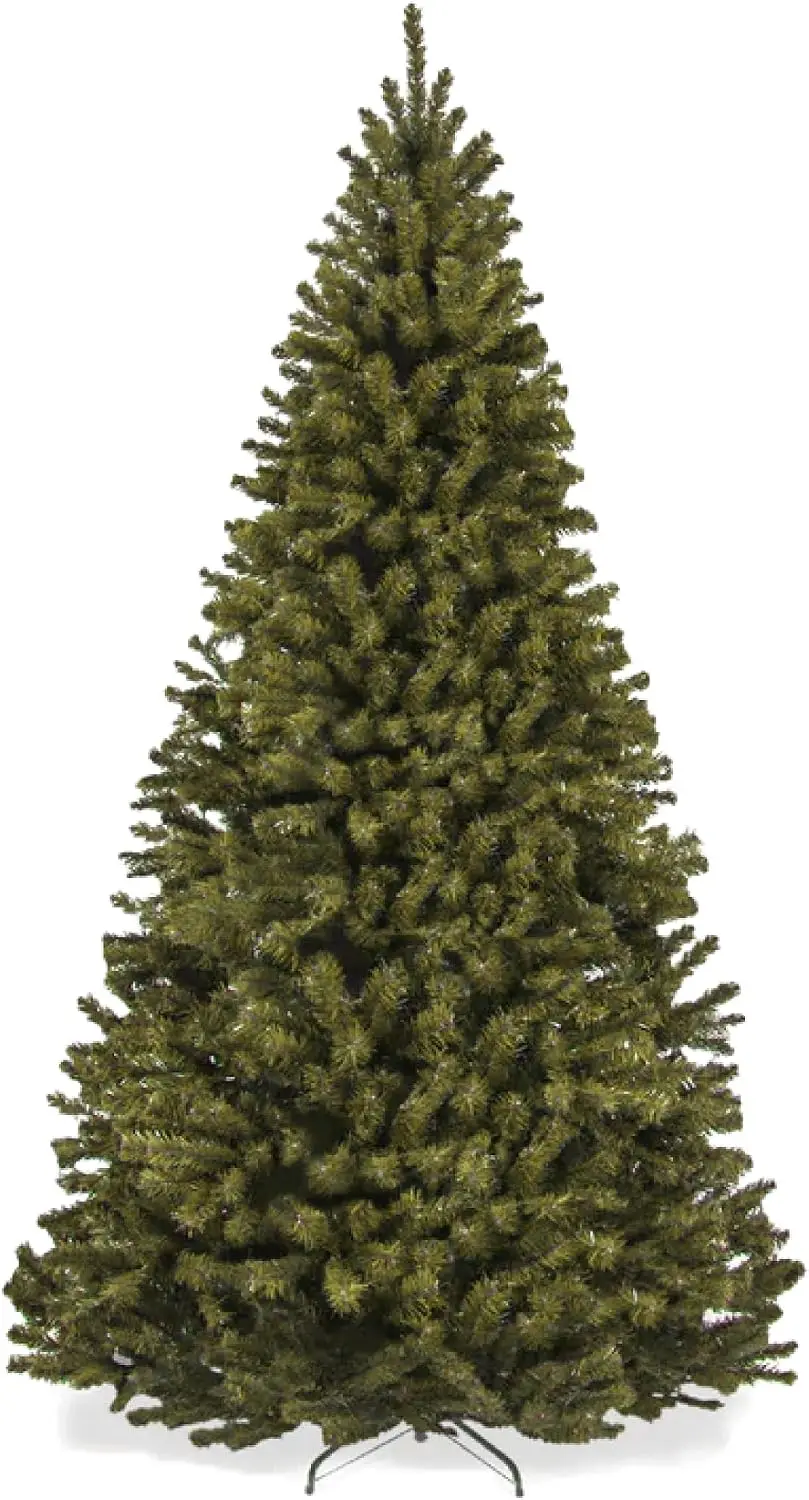 Artificial Christmas Tree, 9ft Premium Unlit Realistic Spruce Holiday Décor w/Dense Branches, Easy Assembly, Metal Base