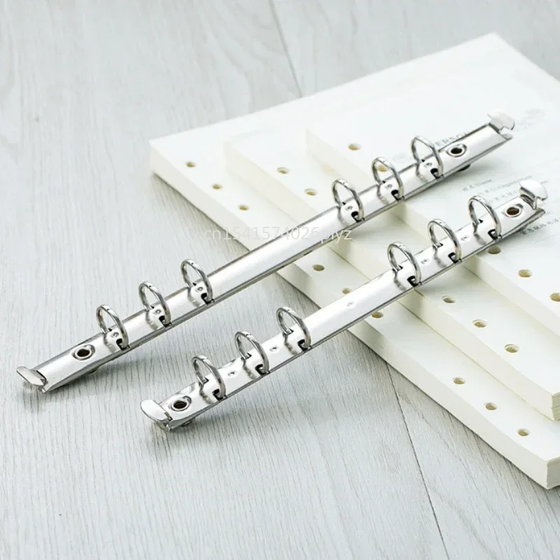 A6 A5 B5 Stationery Accessory DIY Notepad Metal Binder Clip Loose-leaf File Folder Notebook Binding Hoops Ring Binde