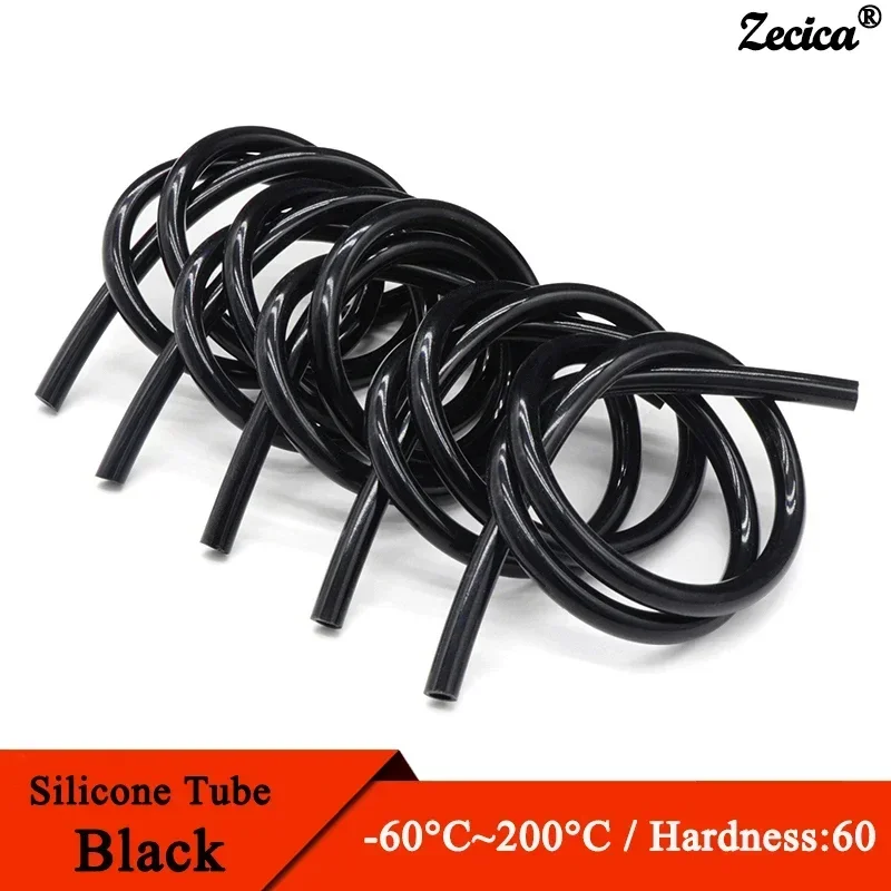 

1/5/10M Food Grade Black Silicone Rubber Hose ID 0.5 1 2 3 4 5 6 7 8 9 10 12 14 16 18 20 25 32mm Flexible Nontoxic Silicone Tube