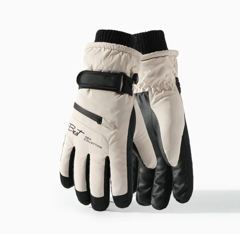 

Thermal Ski Gloves for Men Waterproof Windproof Winter Women Gloves Touchscreen Fingers Non-Slip Grip for Snowboarding Cycling