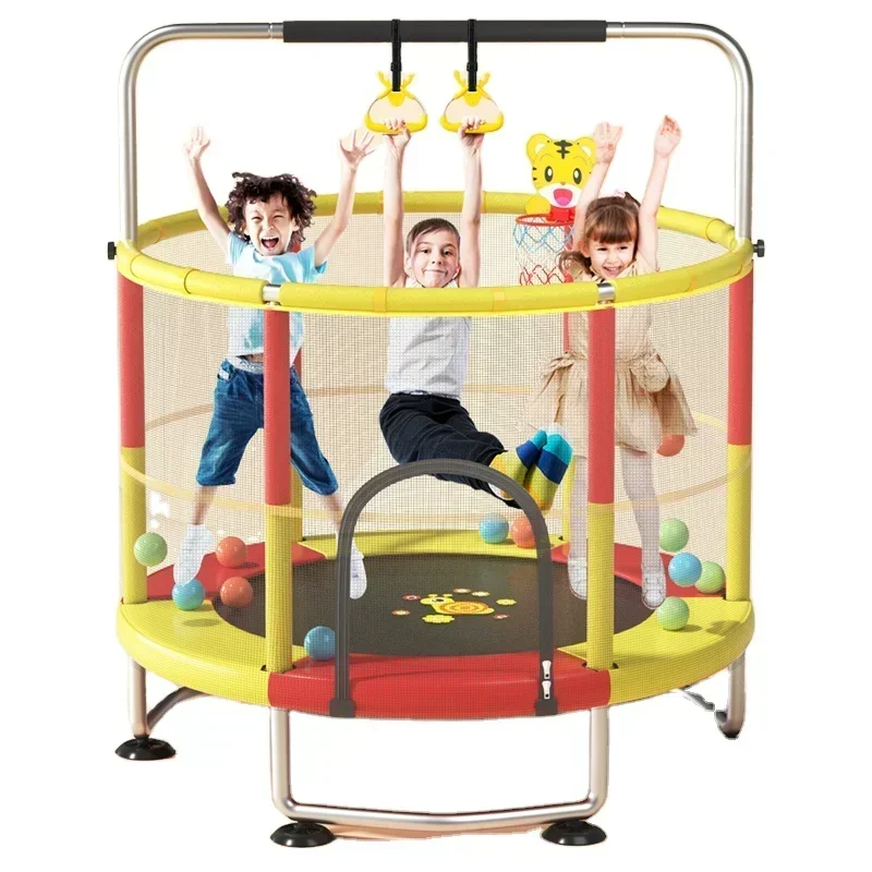 New Design Children Trampoline Indoor Jumping Exercise Enfants Safety Trampolines For Commercial Or Household