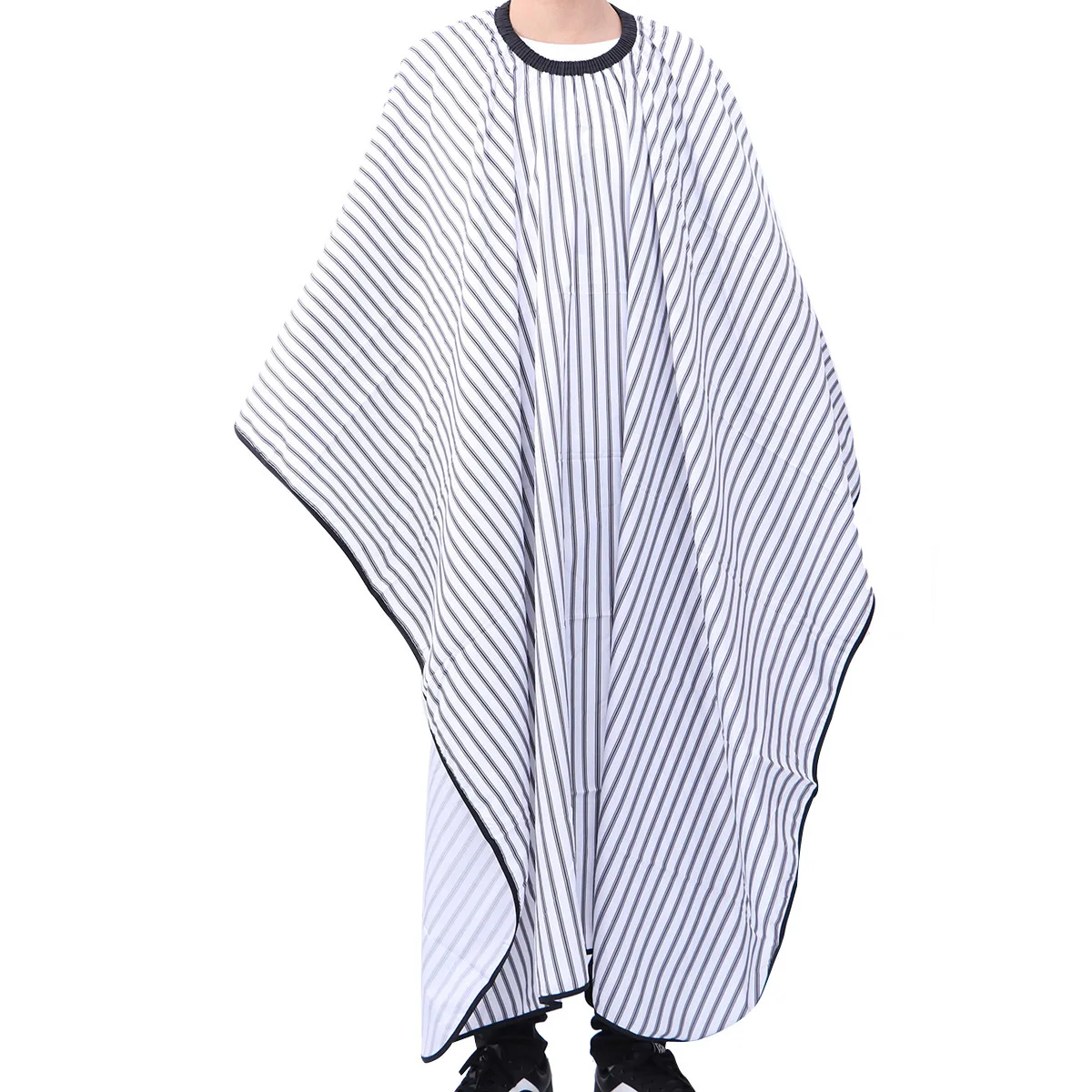 

Полосатая дизайнерская накидка для парикмахера, унисекс, регулируемый фартук для стрижки волос, легкая прочная накидка для парикмахерской, краска для химической завивки, классическая