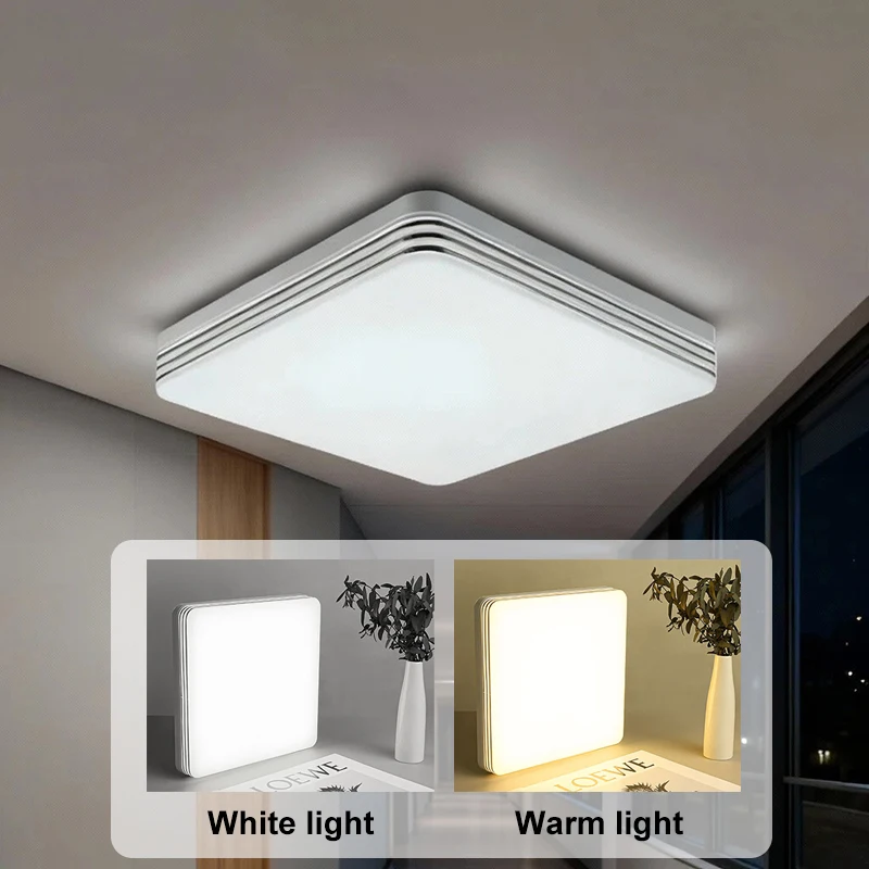 30cm Modern Style LED Ceiling Lamp 36/48W Corridor Light Aisle AC110-220V Indoor Room Lighting Bedroom White/Warm/2-Color Light