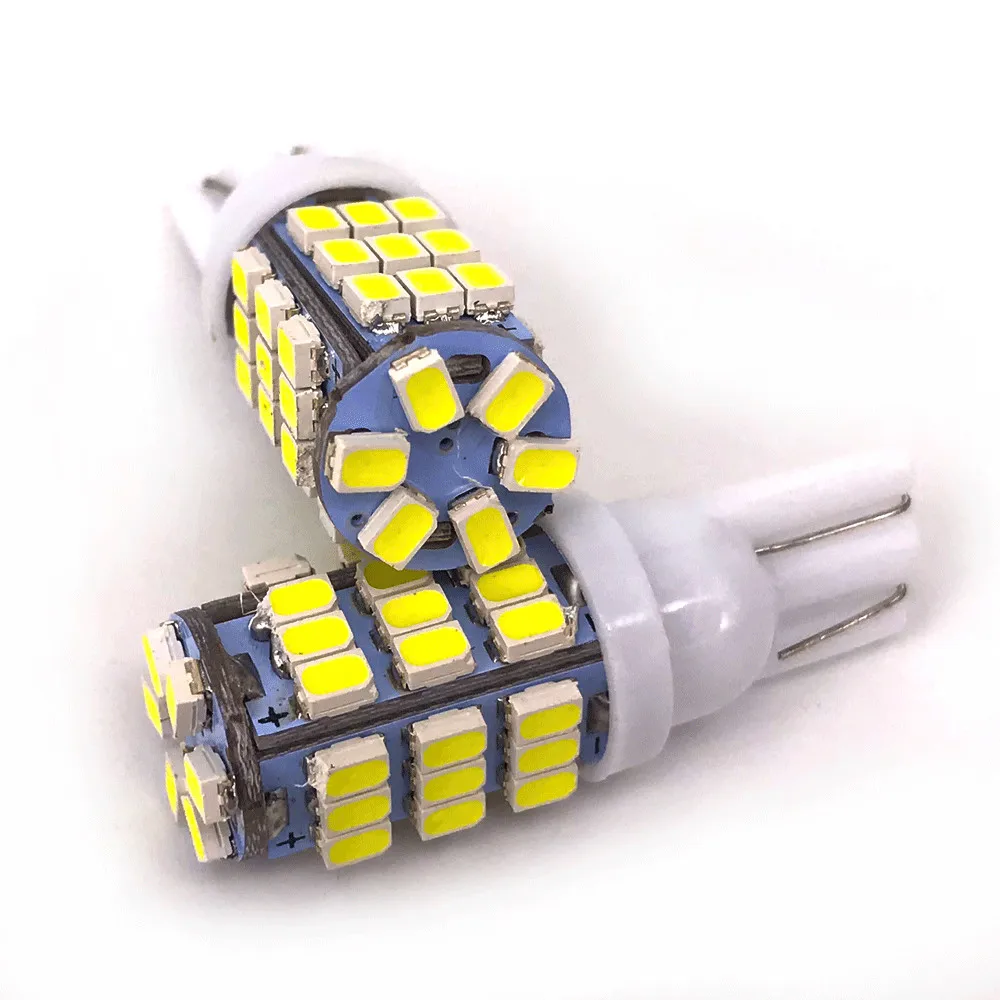 300PCS Led Car Light Bulbs T10 W5W 194 1206/3020 42SMD   White Auto Side Interior Bulb