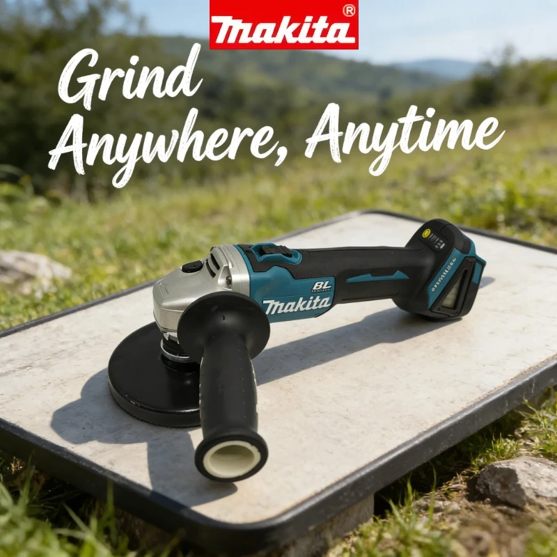 makita-dga404-125mm-100mm-brushless-lithium-electric-angle-grinder-rechargeable-cutting-machine-high-power-polishing-machine-18v