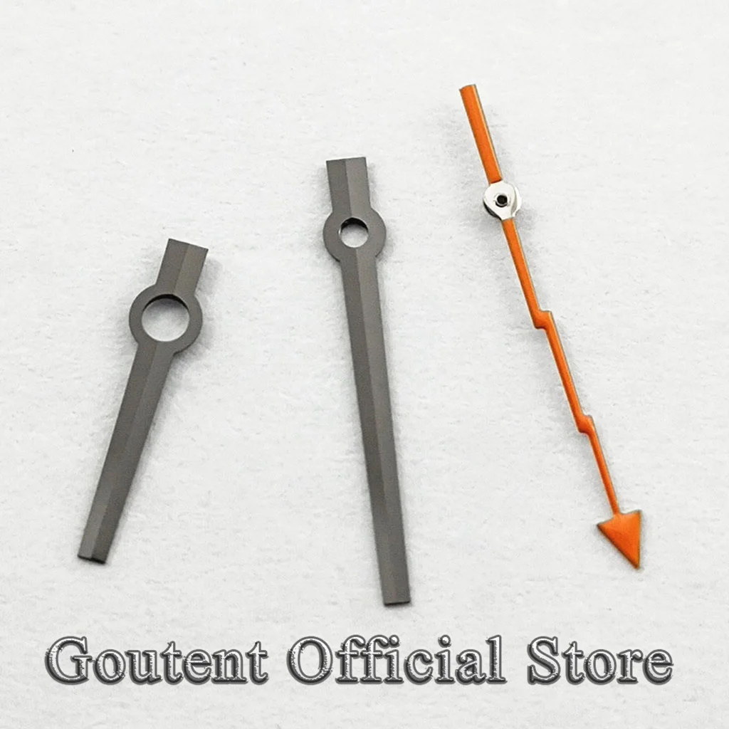 Goutent برتقالي/أخضر/أزرق/أسود/فضي البرق من جهة ثانية مناسبة لملحقات ساعة الحركة الأوتوماتيكية NH35 NH36