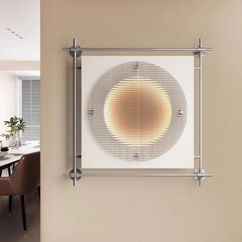 Vintage LED Wall Lamp Luxury Sunset Painting Interior Wall Light Retro Bauhaus Bedroom Lamps Minimalist Home Decor Light Fixture
