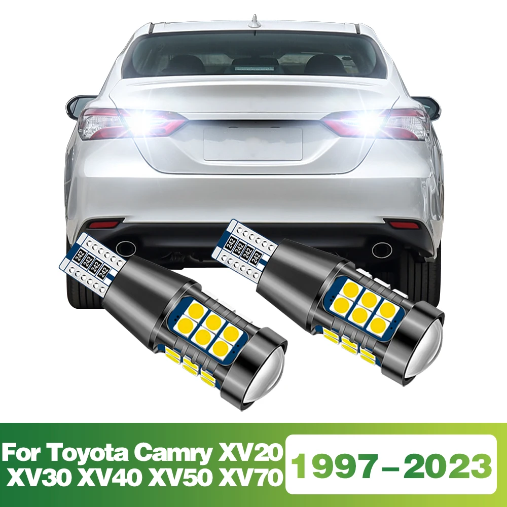 2X T15 W16W 922 912 921 906 904 LED Bulb Reverse Light Backup Car Accessories For Toyota Camry XV20 XV30 XV40 XV50 XV70 1997 -