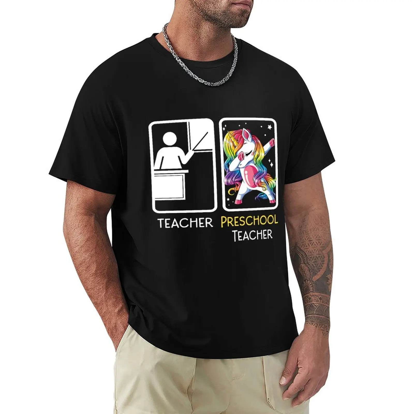 

Funny Unicorn Dabbing Teacher Preschool Teacher Back To School, First Day Of School Gifts T-Shirt