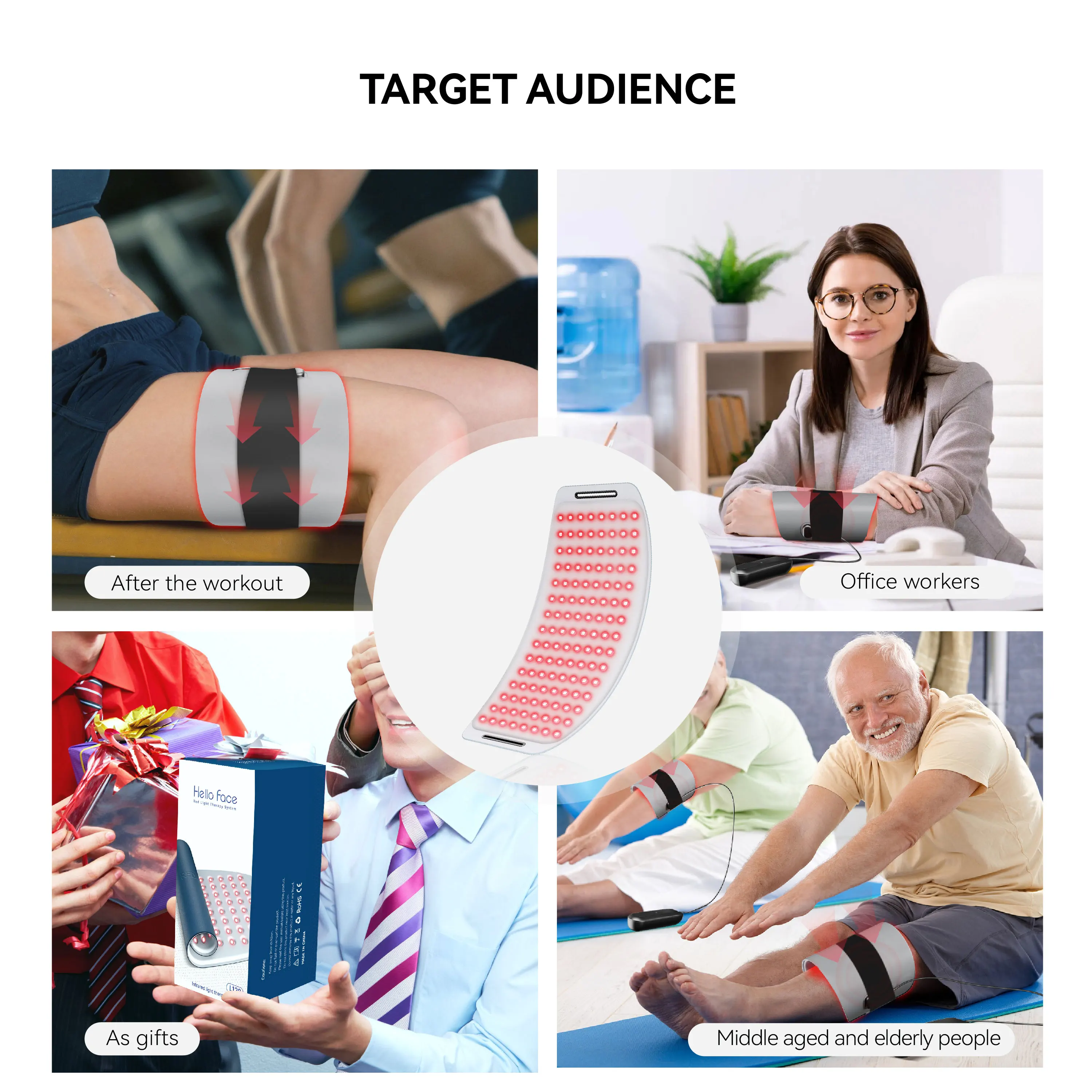 STLFHigh جودة مصباح ليد جهاز العناية بالخصر الأشعة تحت الحمراء التدفئة الخصر حزام تدليك مع ضغط ساخن الاهتزاز علاج الجسم