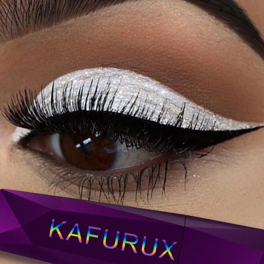 3-farbiger Lidschattenstift, Textmarker ohne Verschmieren für ein natürliches Kontur-Augen-Make-up, glänzende Glitzer-Lidschatten-Geschenke