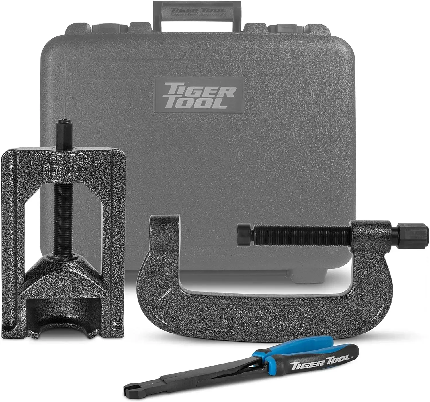 Universal joint service kit for trucks & cars, 3-tool set for safe U-joint maintenance.
