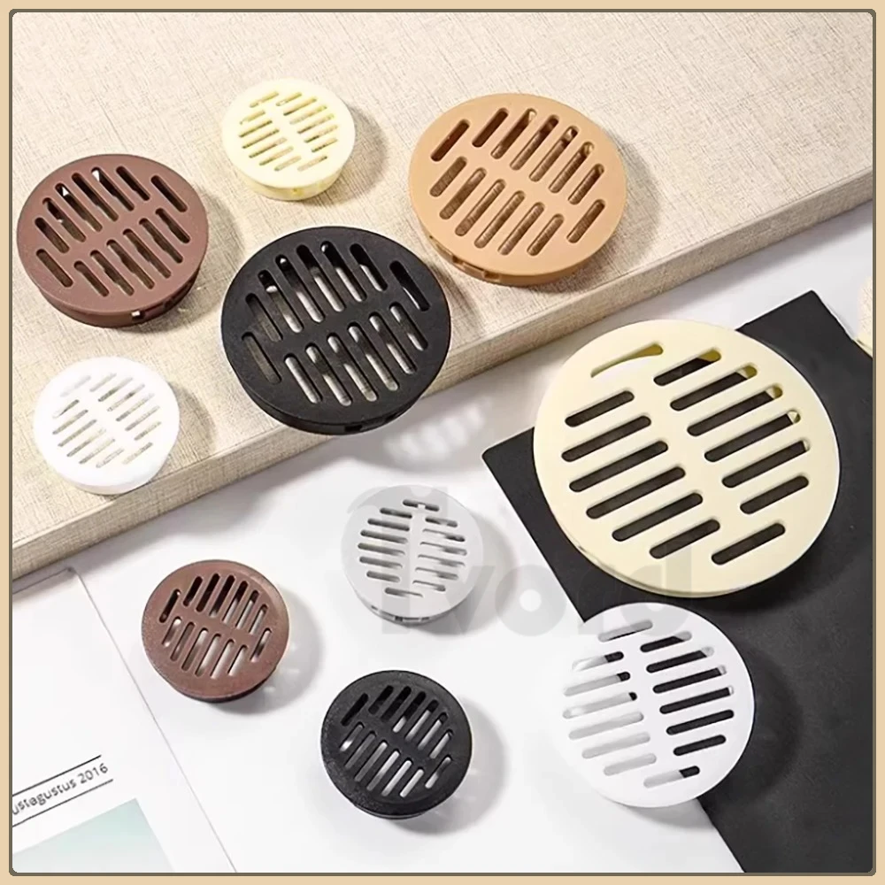 5Pcs Dia 35/50/60/80mm Plastic Vent Hole Cabinet Air Vent Decor Cover Closet Shoe Wardrobe Mesh Hole Cover Hardware Accessorie