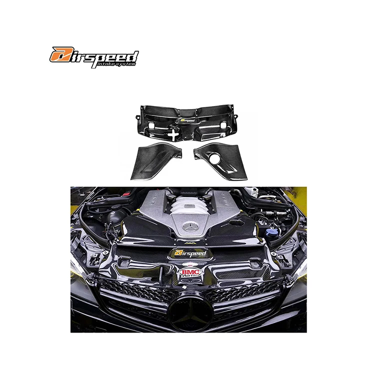 Airspeed Brand Perfect Fitment Aerodynamic 100% Dry Carbon Fiber Cold Air Intake System for C63 W204