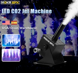 MOKA LED CO2 Jet Machine Co2 Canon Cryo Jet Stage Co2 Blaster con manguera de 20 pies para eventos de palcos de escenario