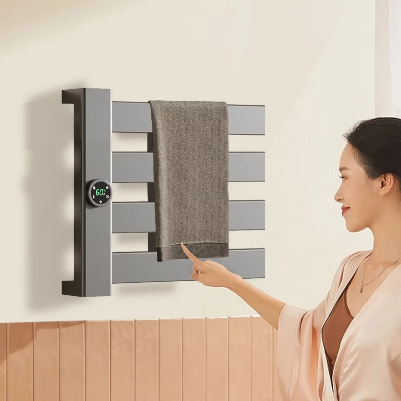 

Towel rack No punching bathroom Household heating Drying Air drying Shelf storage and purification