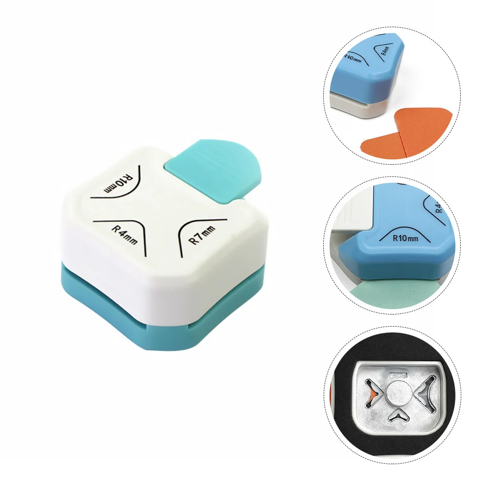 3 في 1 ركن لكمة لورق كرافت البلاستيك القاطع أداة مستدير لتقوم بها بنفسك سكرابوكينغ صور بطاقة صنع لوازم الزاوية مستدير #2