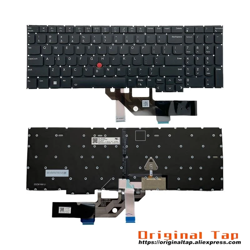 

US English Backlit Keyboard for Lenovo Thinkpad E16 Gen 1 5N20W68240 5N20W68276 5N20W68312