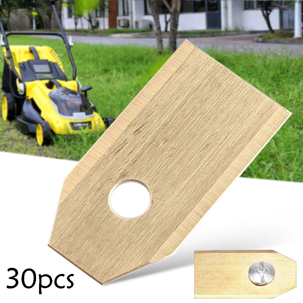 

30PCS Grass Cutter Repair Accessories Stainless Steel Mowing Machine Blades 0.7 MM for Husqvarna Automower/Gardena Lawnmower
