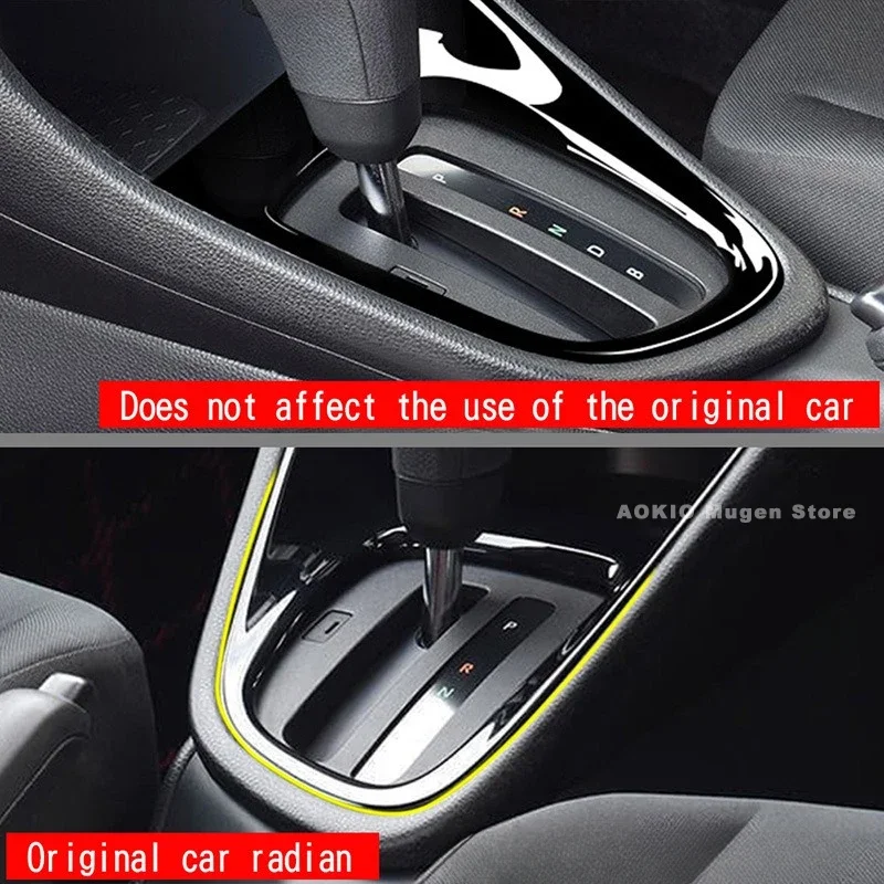 Center Console Gear Shift Panel Cover Trim Compatible for Toyota Yaris Interior Accessories 2023 2024 for Right Hand Drive