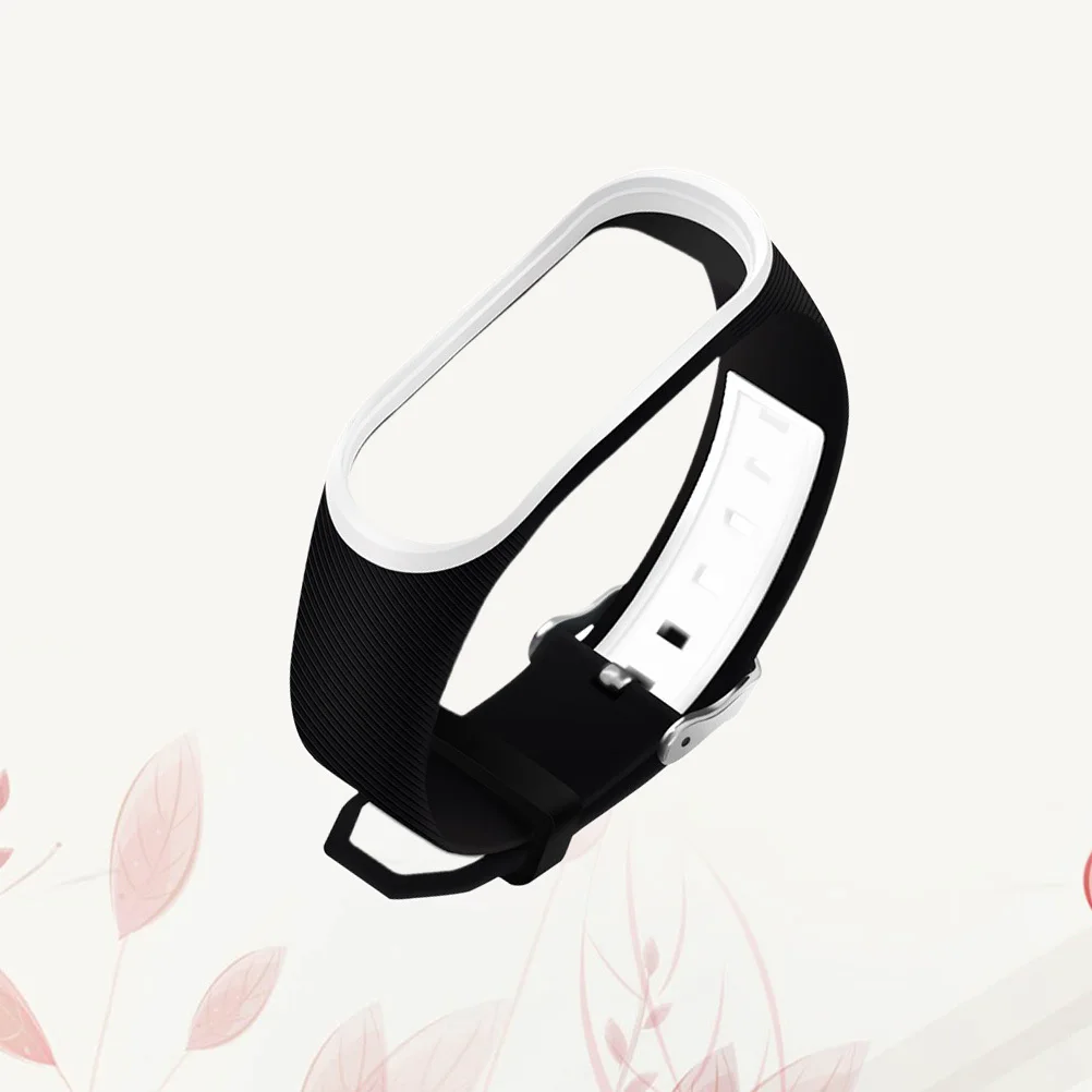 

Silicone Watch Band Two-Tone Adjustable For 3 4 Replacement Strap Waterproof Lightweight Minimalist Design Watch