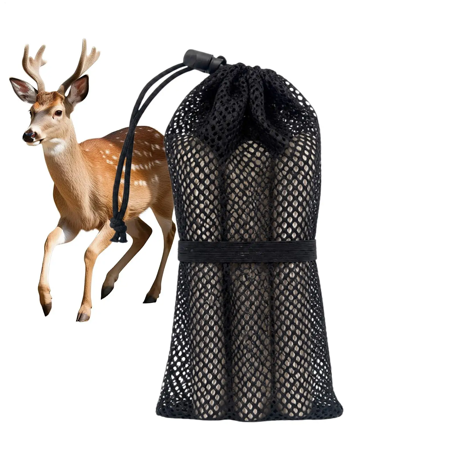 Realistic Sound Deer Grunt Call Beech Tube Hunting Outdoor Gear With Storage Bag Simulate Deer Antlers Rattling Sound Game Call
