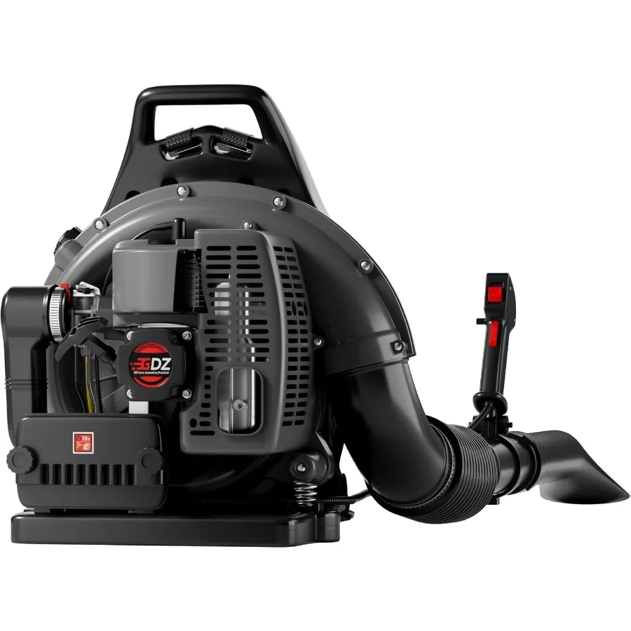 منفاخ أوراق الظهر بالغاز مع محرك 2 أشواط محمول من الفئة V 63 CC لتنظيف الفناء بكفاءة وصيانة الممتلكات HighVelo