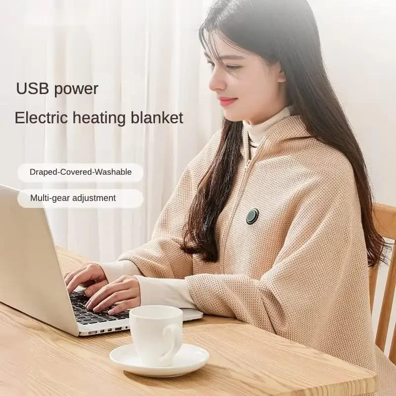 Shawl Usb Washable Leg Cover Shawl Cloak Hot Warm Electric Blanket Body Blanket Hot Warm Heating Blanket Office Heating Mattress