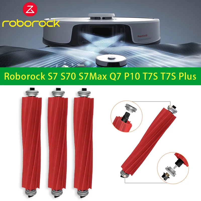 

Roborock S7 S70 S7Max Q7 P10 T7S T7S Plus Robot Vacuum Cleaner Accessories Main Brush