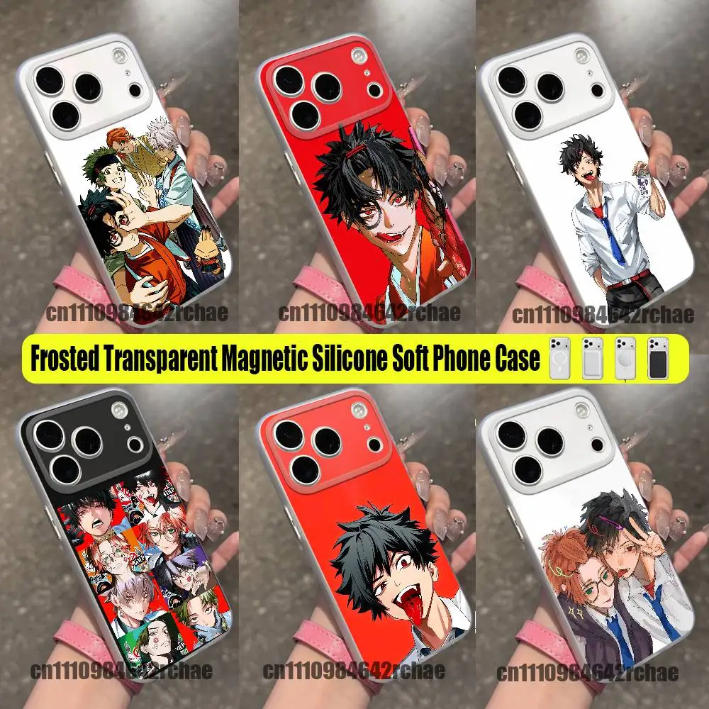 For P-Phantom Busters Mogari Shishikuno Phone Case iPhone 12,16,11,14,13,17,15,Pro,Max,Plus,E,Air,Mini Wireless Charge Magnetic
