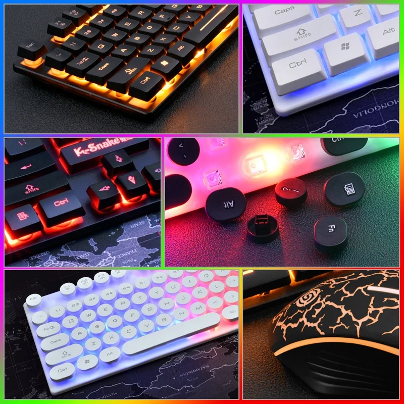 2024 Best-seller modello classico Viper Km320 tastiera e Mouse cablati Computer Desktop Notebook gioco tastiera e Mouse Set Usb