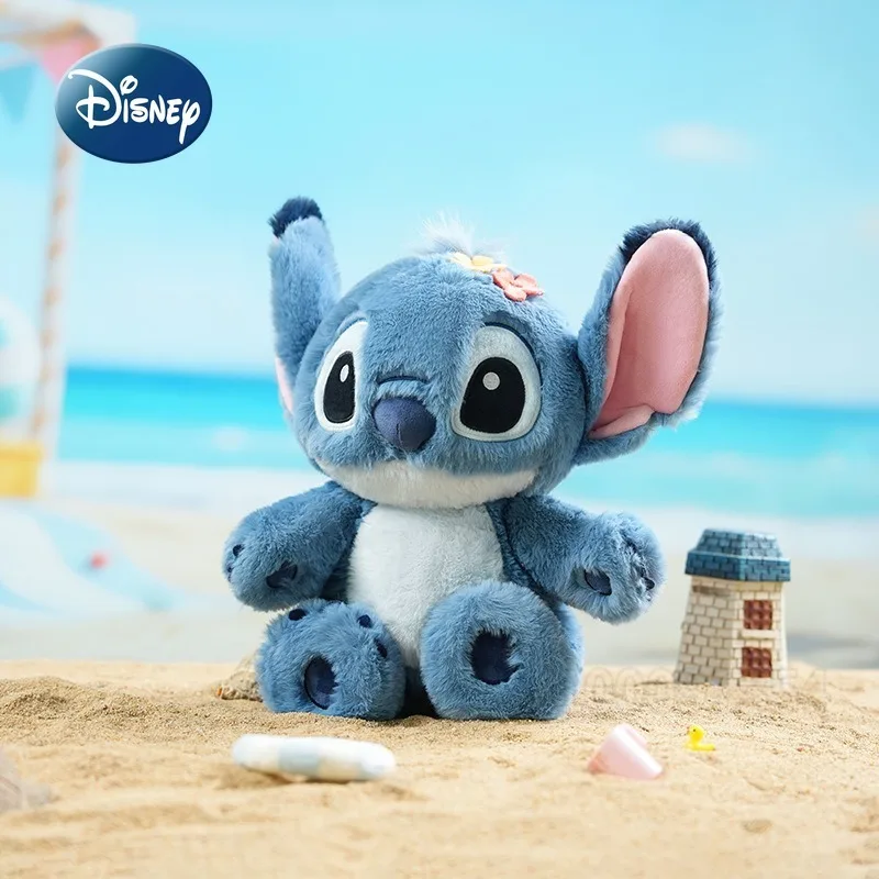 Oryginalna pluszowa lalka Stitch od Disneya, 35 cm, pluszowa lalka z kreskówki, zabawka dla dzieci z ruchomymi kończynami, pluszowa zabawka dla dzieci, prezent urodzinowy