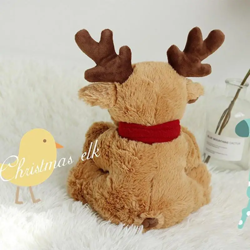 30cm Cartoon Reindeer Doll Toys Soft Elk Plush Toy Doll Kids Christmas Gifts Stuffed Toy Xmas Navidad Home Decor