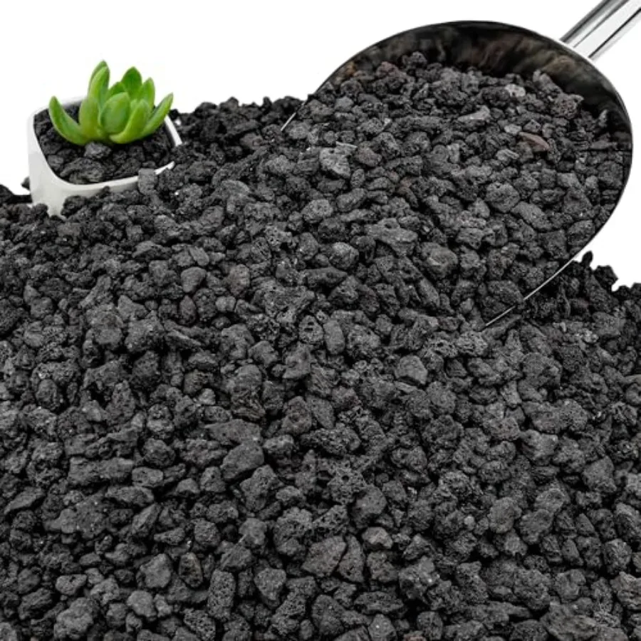 

Lava Rocks for Plants/8" Succulent Potting Soil Amendments Decorative Lava Rocks for Fire Pit Volcanic Gravel for Aquarium Natu