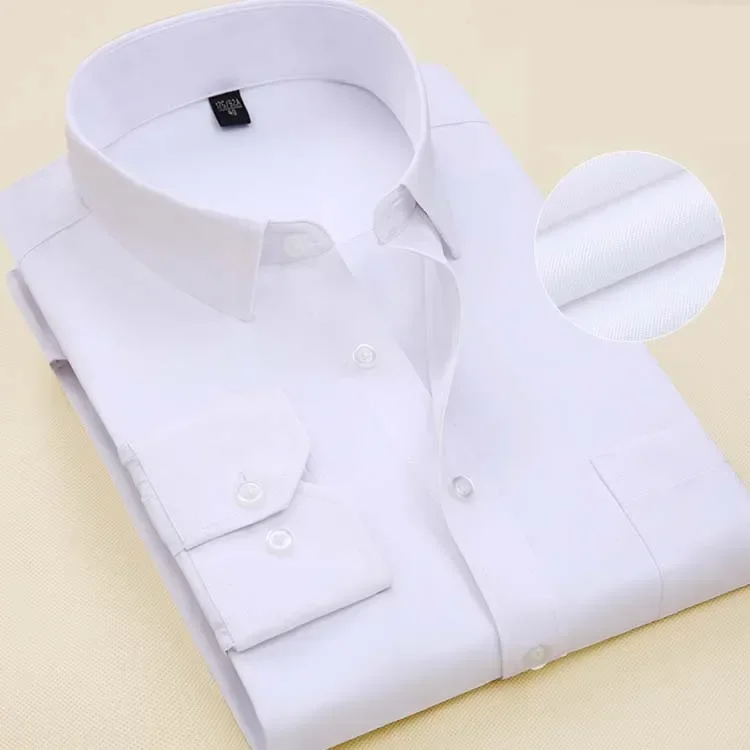 

Рубашка мужская с длинным рукавом, модная брендовая сорочка, однотонная деловая/Офисная формальная сорочка, модель 7XL, весна