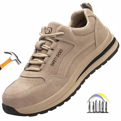 anti spark anti scalding safety shoes for welder protective shoes anti puncture suede work shoes anti slip work safety sneakers