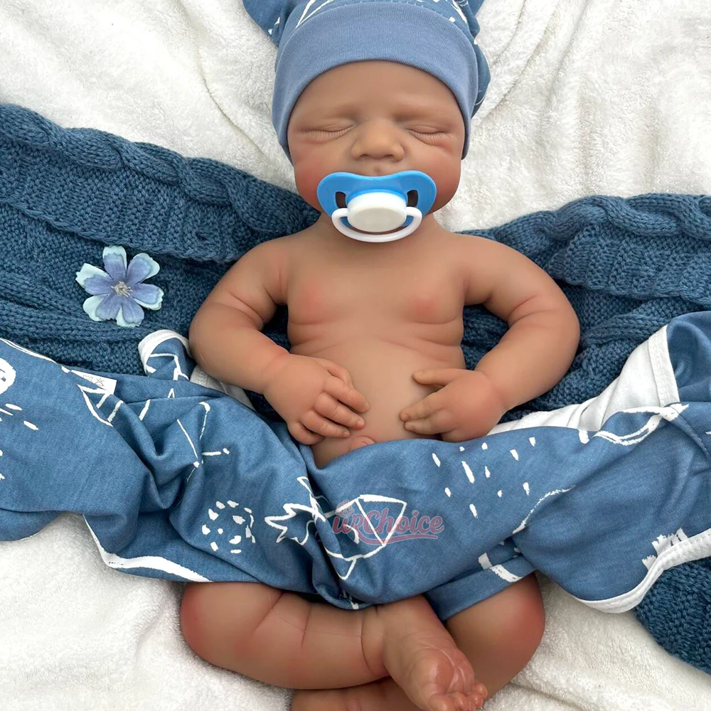 Artista pintado a mano 19 pulgadas Pascale silicona renacido bebé niña/niño realista 3D piel suave toque muñeca lavable para coleccionistas