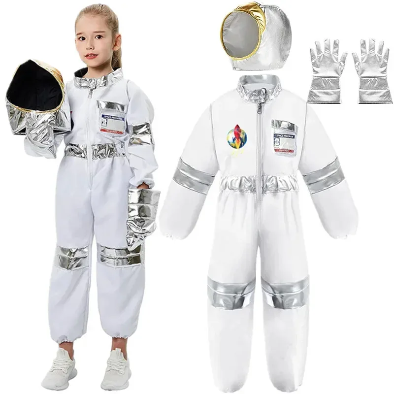 

Новый детский праздничный игровой костюм космонавта на Хэллоуин, костюм космонавта, карнавальный косплей, полный мяч, детский космический костюм ракета