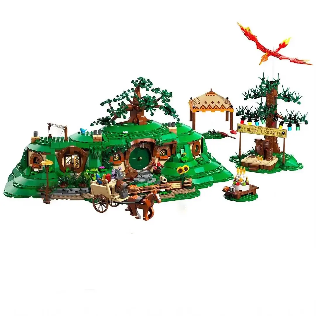 Nieuw product Ring Shire Hobbit Cave Bouwsteen Building DIY Model Kit voor kinderen Jongen Verjaardagscadeau 10354 Speelgoed