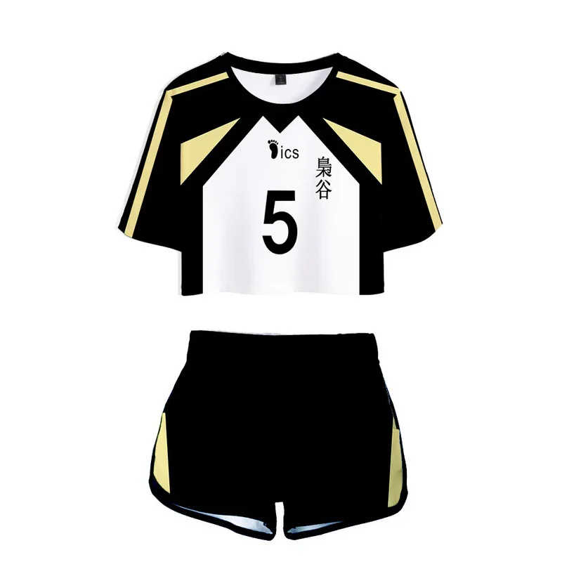Anime Haikyuu Karasuno Donna Abbigliamento sportivo Cosplay Nekoma High School Pallavolo Club Shoyo Hinata Maglia uniforme della squadra