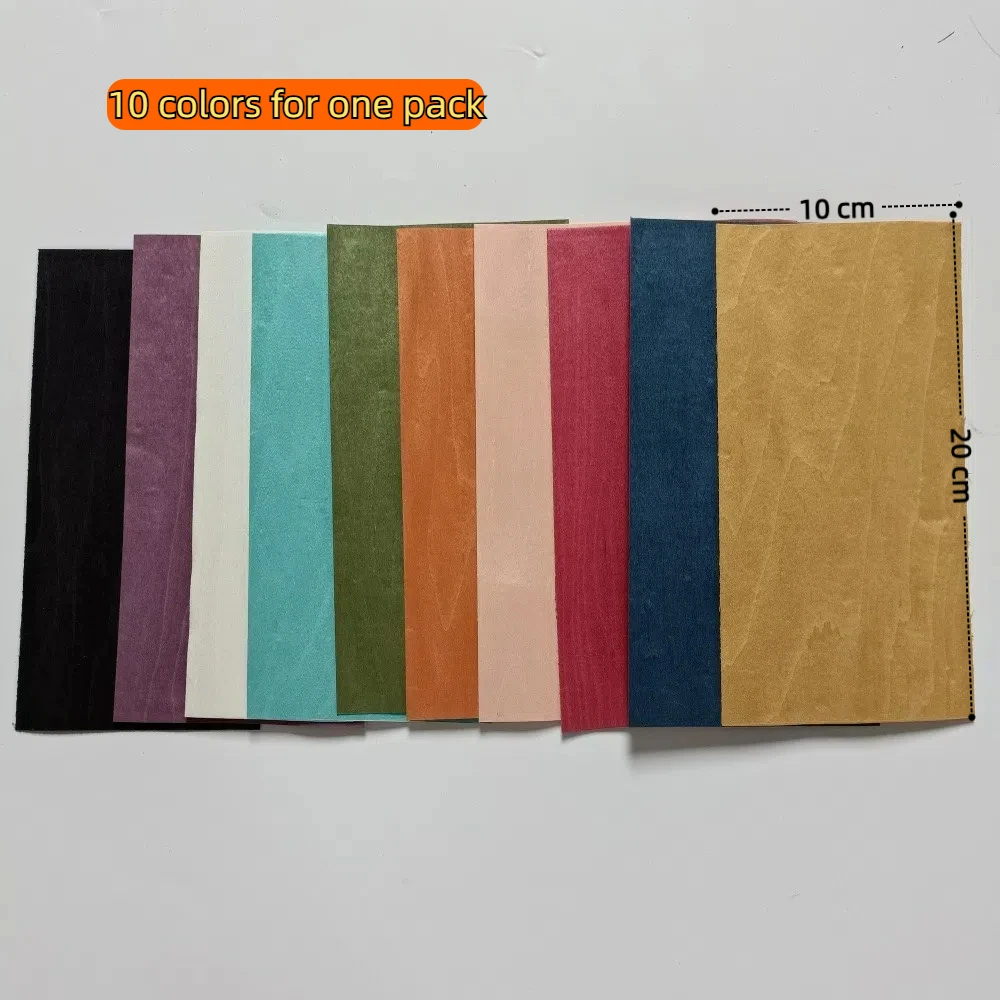 10 ألوان من صفائح قشرة خشب القيقب، 20 سم × 10 سم للوحة أصابع الجيتار صندوق خشبي ترصيع النجارة اليدوية #3