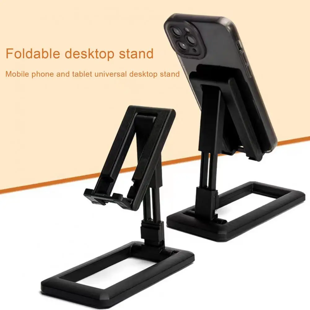 Soporte ajustable para teléfono móvil, soporte plegable de doble eje con orificio de carga, estable, antideslizante para rotación