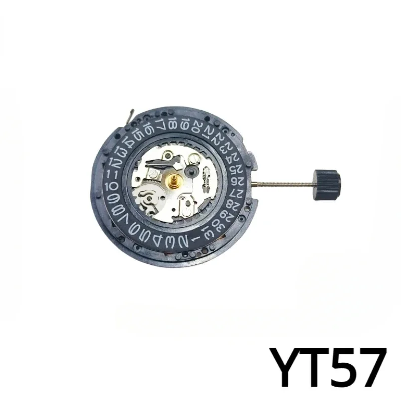 Original Japanese Artificial Kinetic Energy Movement YT57 Movement YT 3Hands Single Calendar Watch Movement Accessories