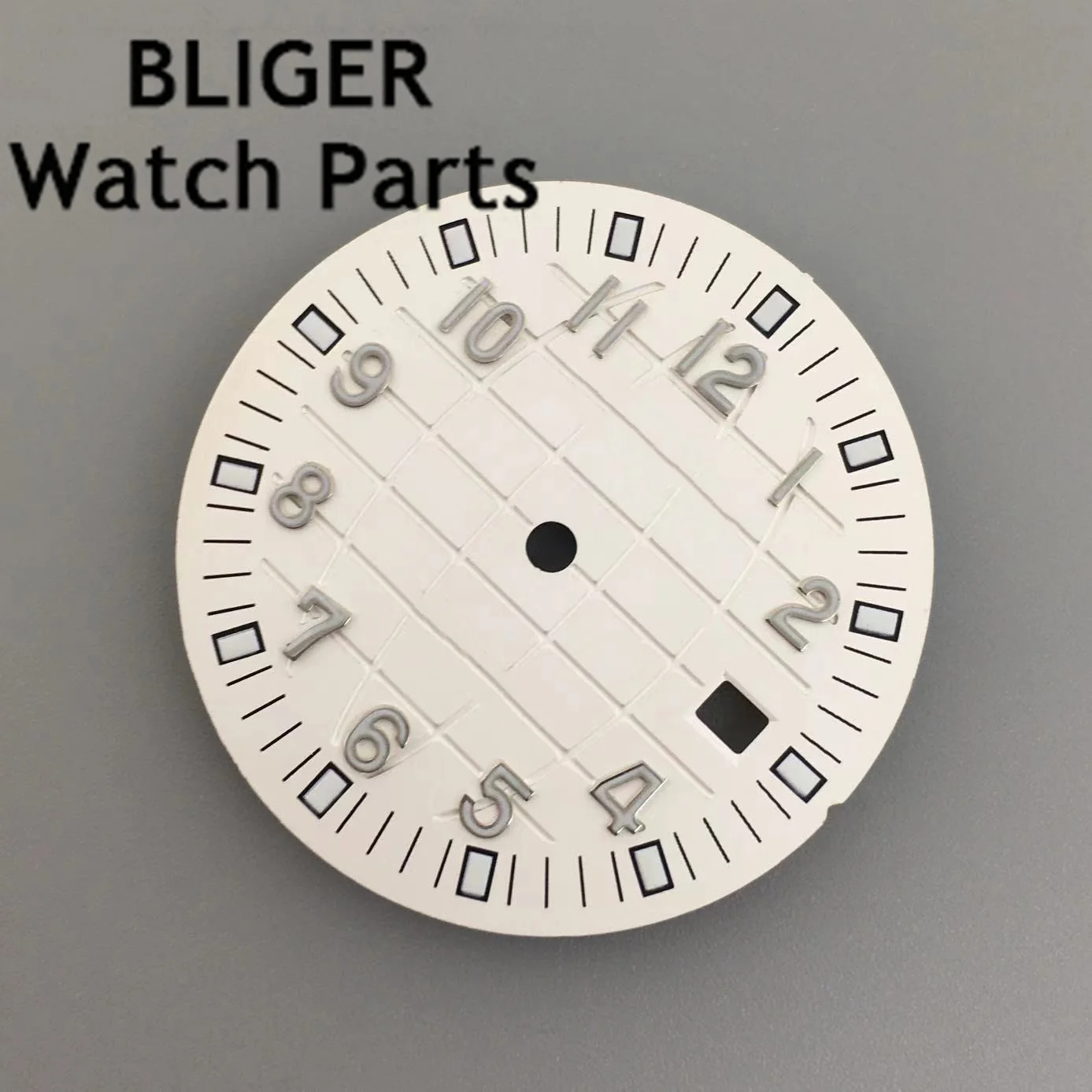 BLIGER 31 мм черный, синий, зеленый, коричневый, белый циферблат часов, светящийся циферблат, подходит для механизма NH35