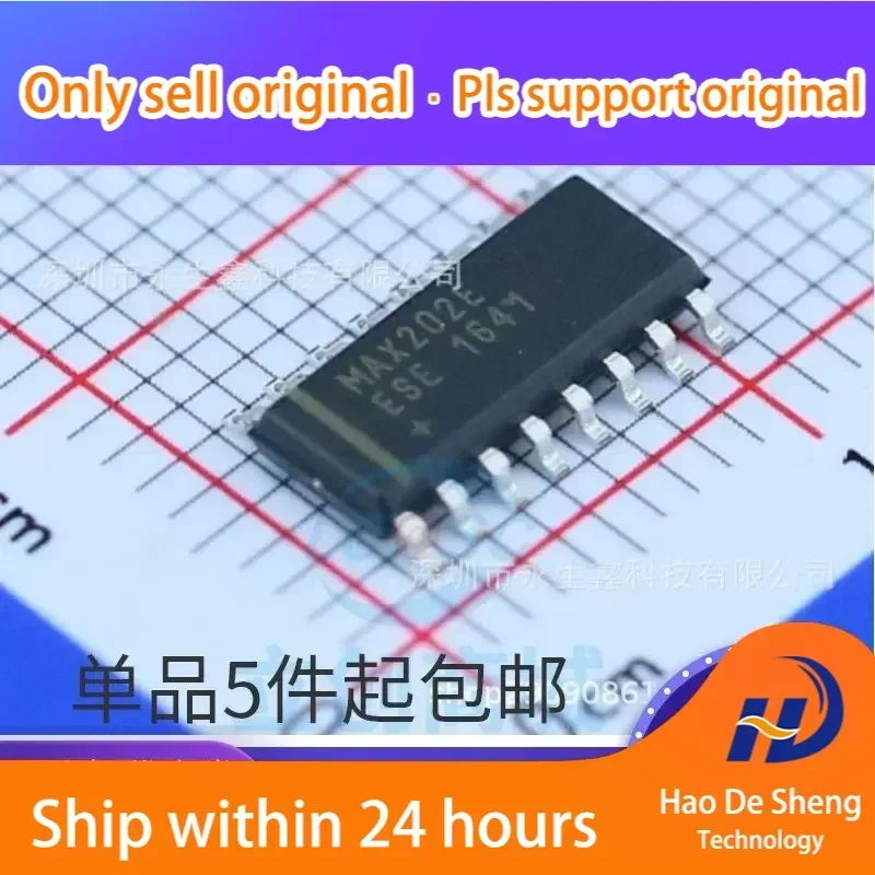 

10 шт./лот MAX202EESE MAX202E SOP16 RS-232, новый, оригинальный, в наличии